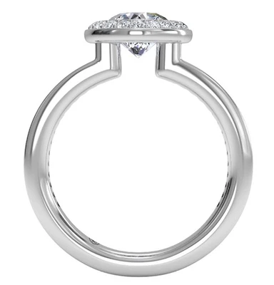 low-set engagement ring