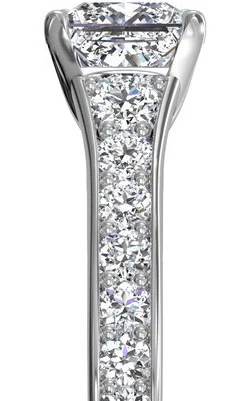 pavé-set diamond band