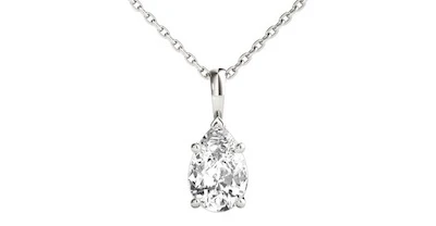 pear-shaped diamond pendant