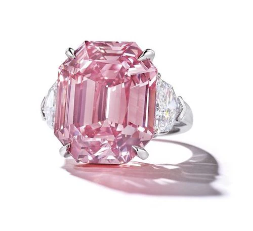 Pink diamond ring