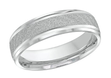 sandblast finish wedding ring