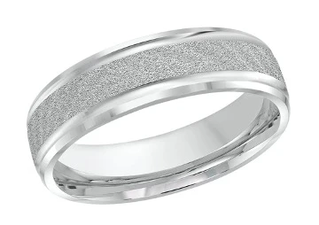 sandblast finish wedding ring