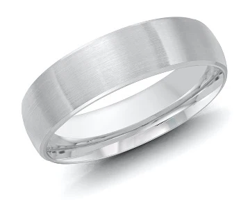 satin finish wedding ring