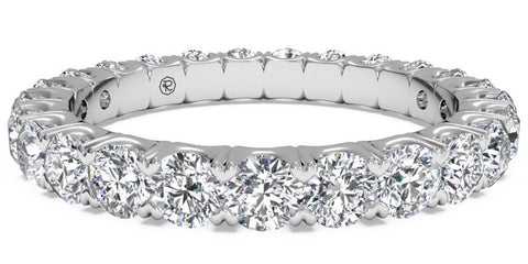 shared prong eternity ring