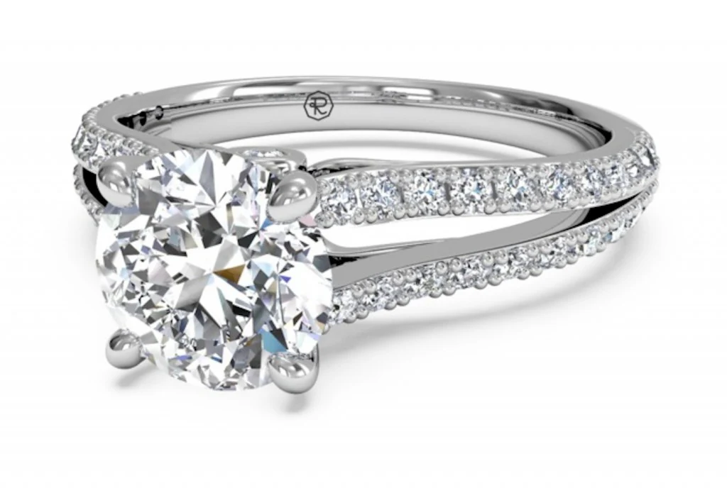 split shank engagement ring