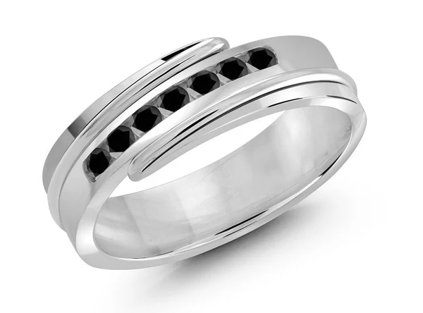 Black diamond wedding ring