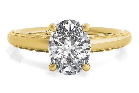 3.01 carat oval diamond ring