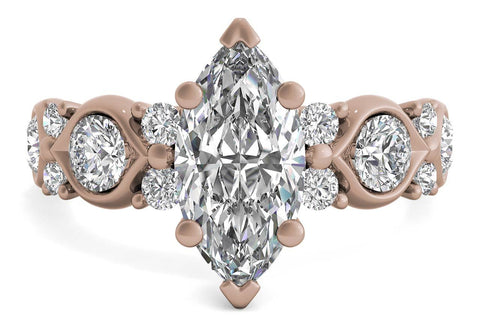 vintage-inspired rose gold engagement ring