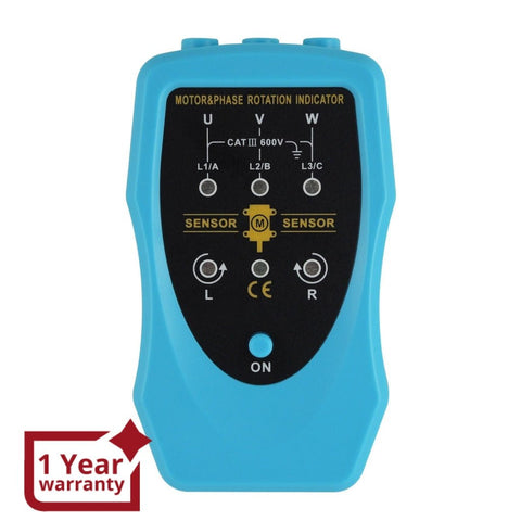 E04-035 Phase Sequence and Motor Rotation Conveyors Pump Tester Meter Tool 120~460VAC