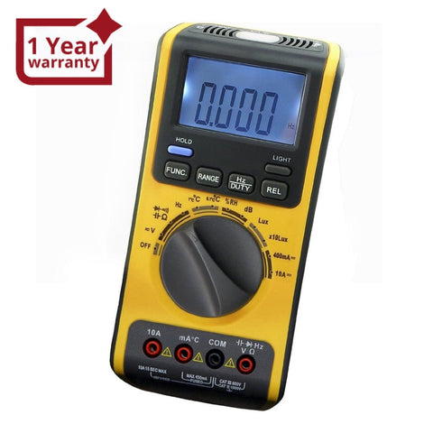 GVA-19 5-in-1 Multimeter with LUX, dB, °C, RH, AC, DC