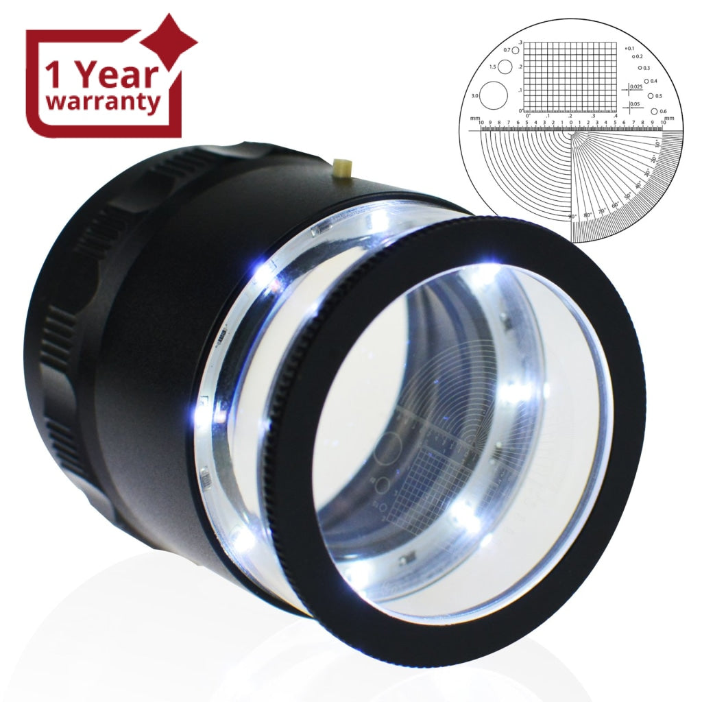 GEM-310 10x Magnification Optical Glass Loupe Magnifier Double Lens Ma –  Gain Express