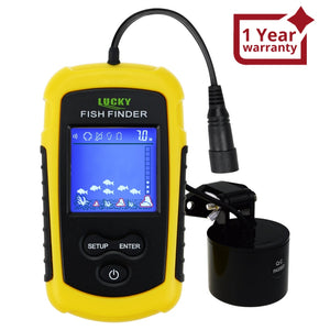 FF-918N1 LUCKY Fish Finder Depth Sounder Transducer 328feet(100m) with –  Gain Express