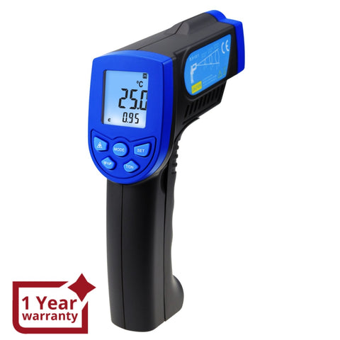 IR-G1350 Digital 50:1 IR Laser Thermometer 0.1~1 EM Pyrometer 2462 °F –  Gain Express