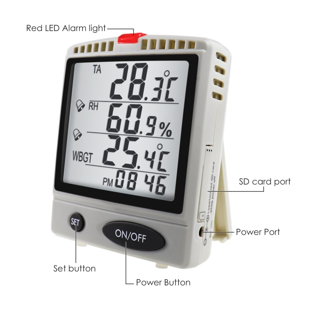 wall mount temperature humidity meter