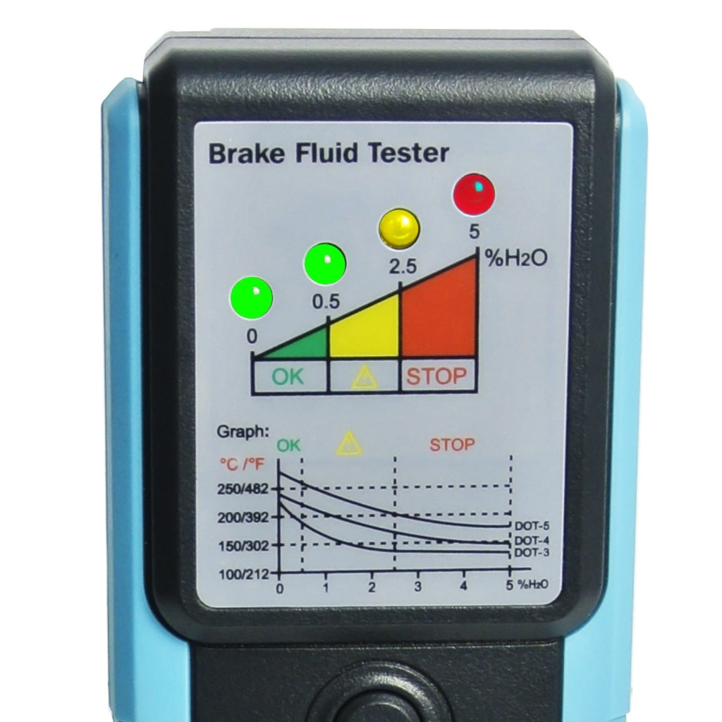 Car Brake Fluid Tester Digital Brake Fluid Testing Tool Automobile Digital Brake  Fluid Tester With 30mm Gooseneck Probe Double Alarm System 