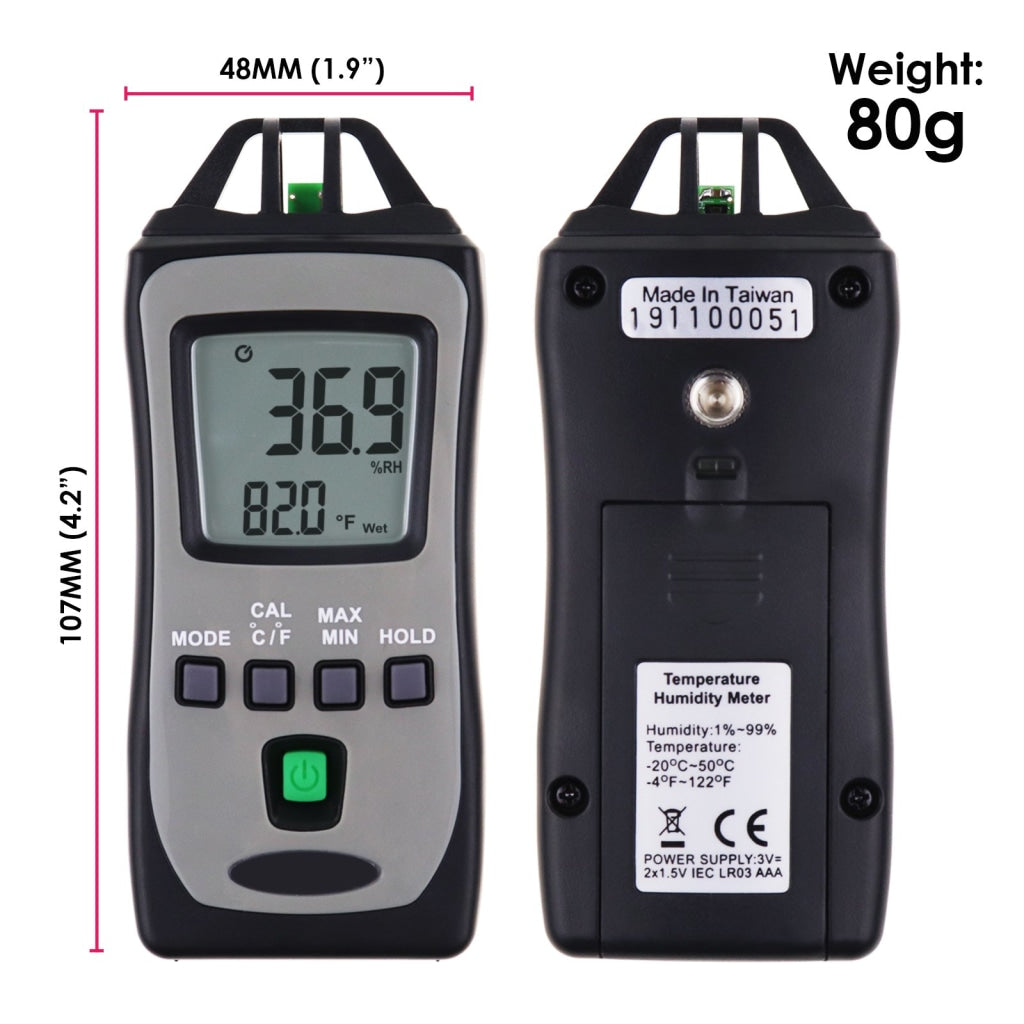 TM-730 Digital Pocket Size Thermo-Hygrometer Temperature Meter