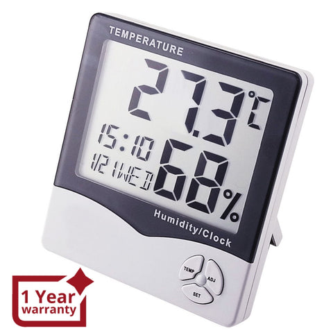 E04-019 Digital Indoor / Outdoor Thermo-Hygrometer Thermometer Measure –  Gain Express