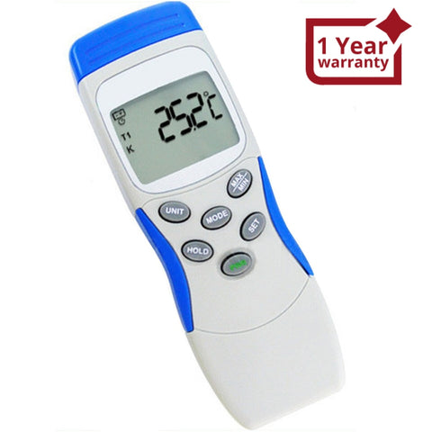 K-Type Thermometer with Thermocouple Sensor 1300°C (2372°F) °C, °F & K –  Gain Express