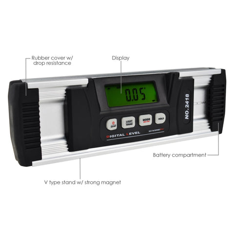 AGF-202 Digital Angle Finder Inclinometer IP67 with Magnetic V-Groove ...