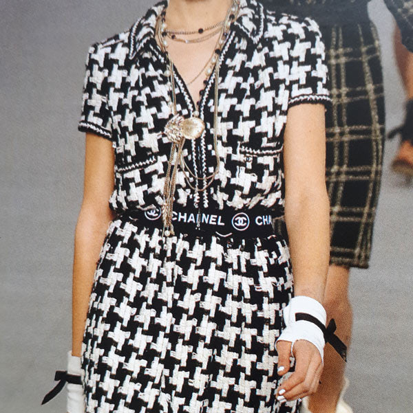 Chanel black and white tweed