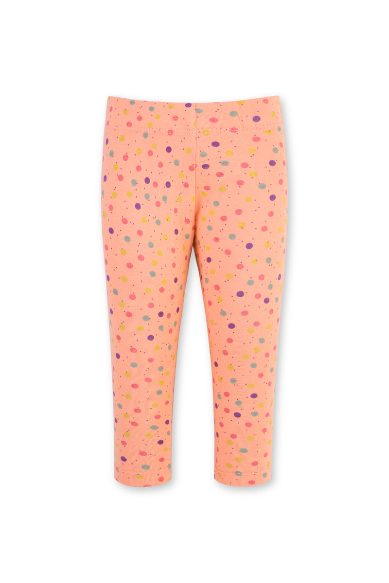 Peach Tights With Multicolored Polka Dots – Rollover Kids Company