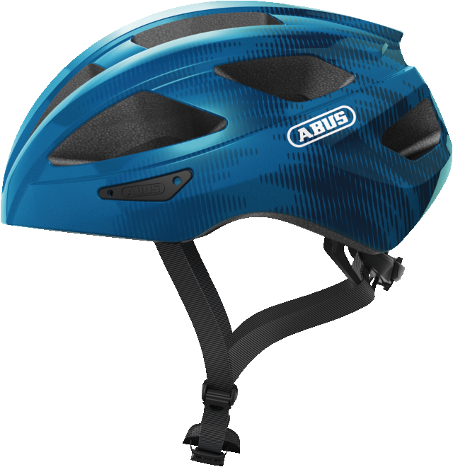 Abus Macator Bicycle helmet steel blue, view from the side