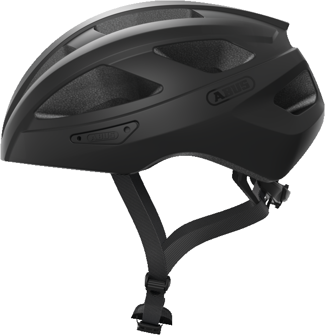 Abus Macator Bicycle helmet velvet black, view from the side