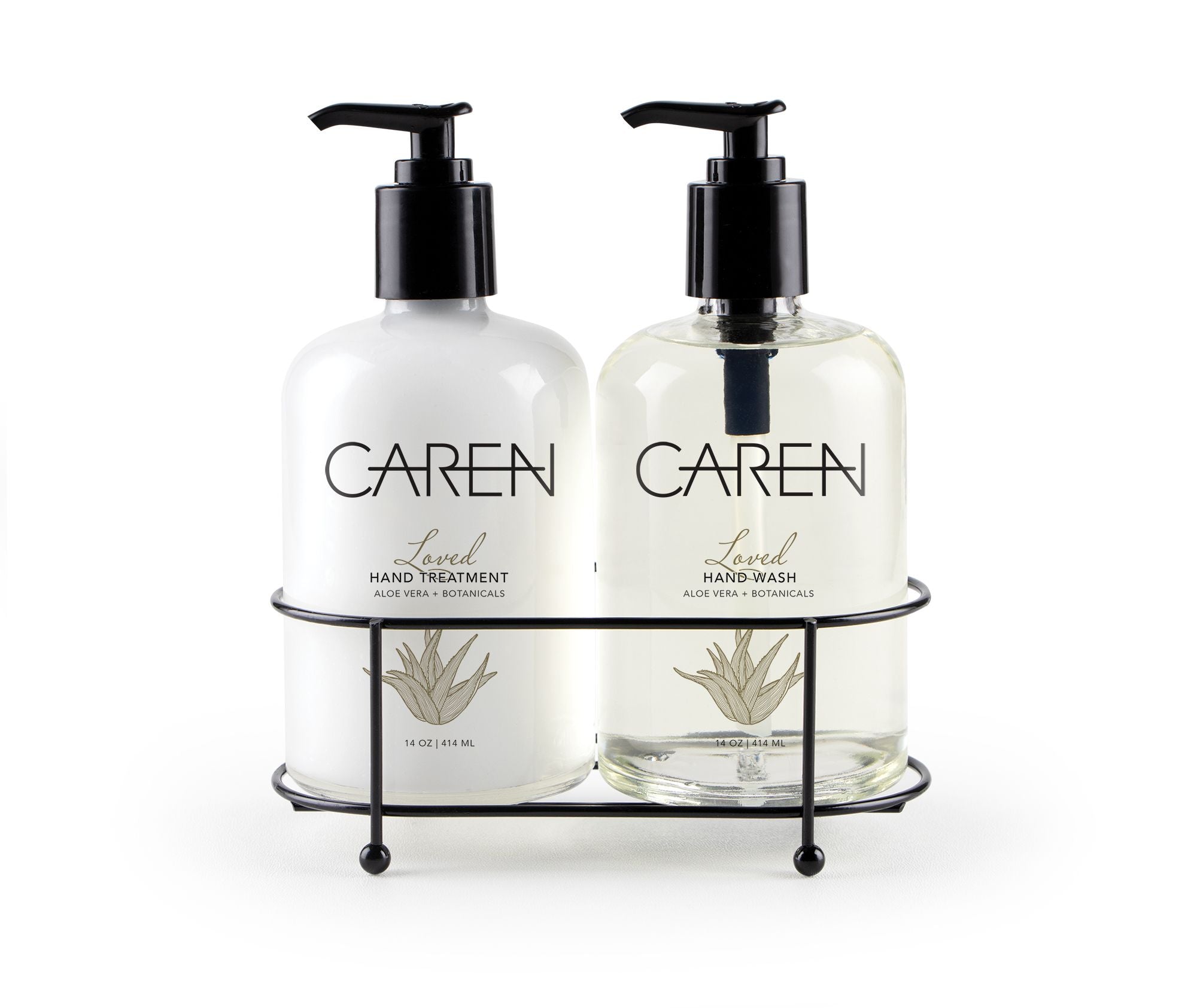 Caren Sink Set Duo - Loved - 14 oz Glass Bottles - CAREN product image