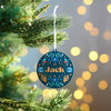 Oakdene Designs Christmas Decorations Personalised Patterned Name Bauble
