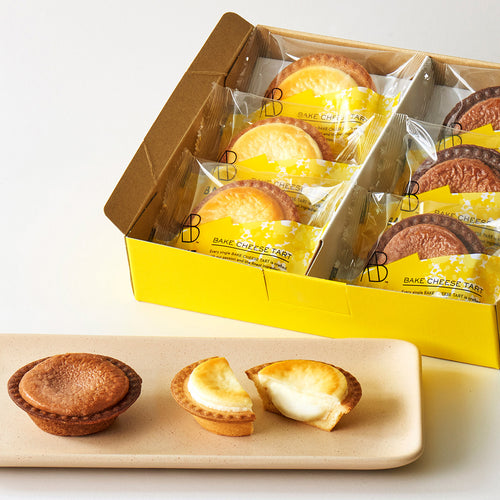 BAKE CHEESE TART チーズタルト6P BOX（チーズタルト3個・抹茶チーズ