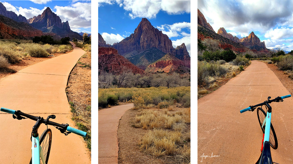 Parus trail compilation zion national park guide to riding your bike through the park by traveling artist cyclist blogger meganaroon