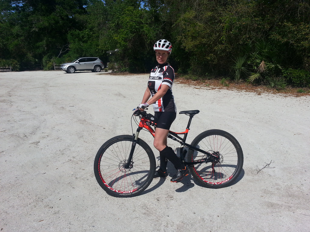 riding my specialized bike at doris leeper spruce creek trail in florida