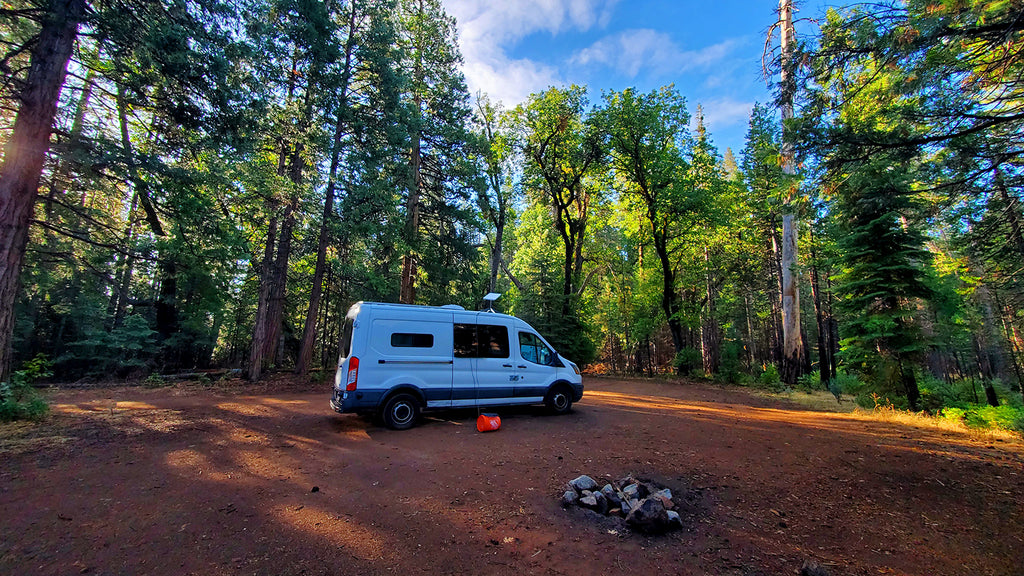 Yosemite solo female van life photos of dispersed camping sites found on ioverlander app by traveling artist blogger cyclist meganaroon (3)