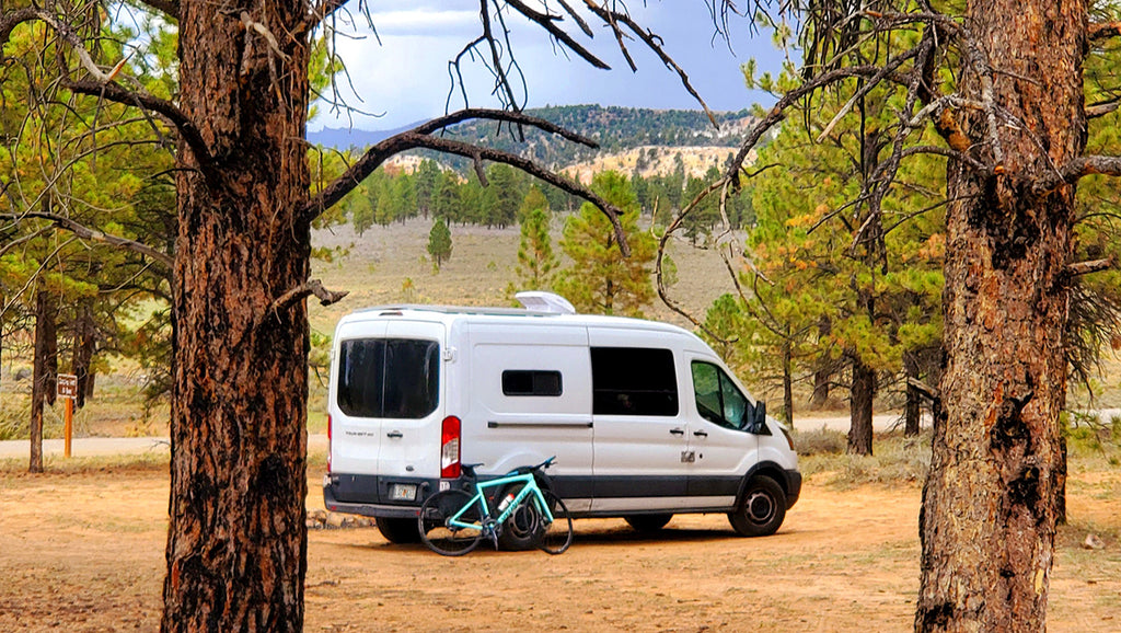 my love of cycling turned into an epic journey of van life traveling the country and riding amazing places