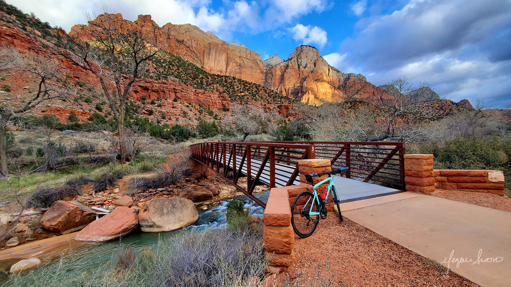 zion national park guide to riding your bike through the park by traveling artist cyclist blogger meganaroon (9)