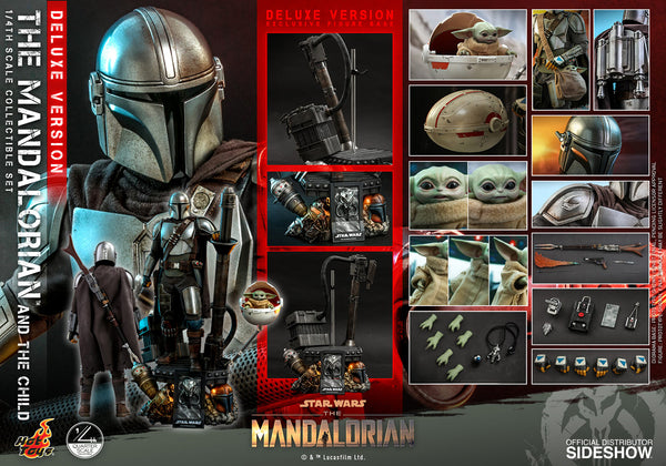 Star Wars The Mandalorian and The Child Quarter Scale Collectible Set (Deluxe Version) QS017