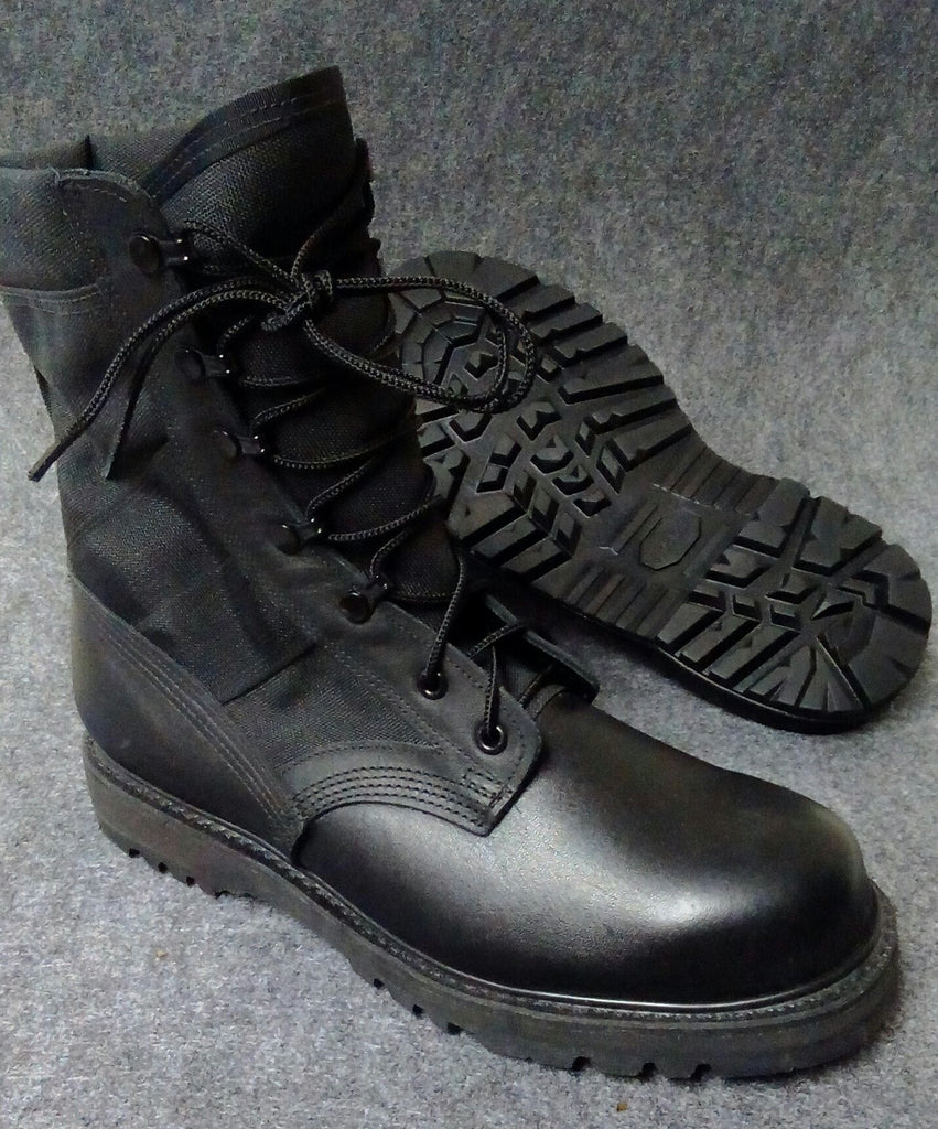 mens black construction boots