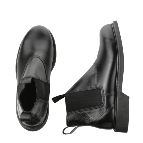 Molder - 90109 - WELT Steel toe Slip on boot,  in Black Leather