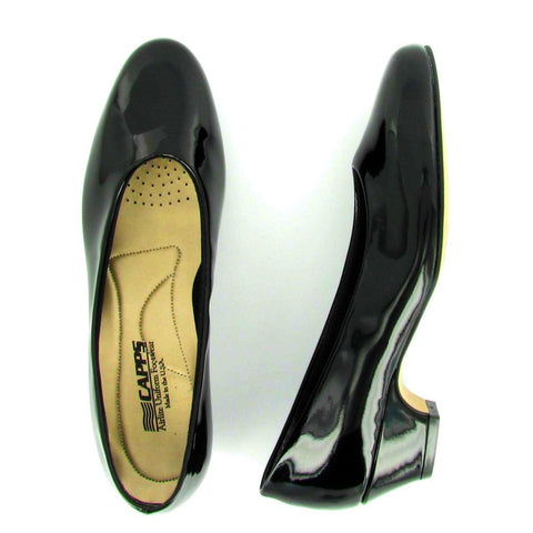 Angel-Low - 90130 - Black Shiny Patent Low Pump