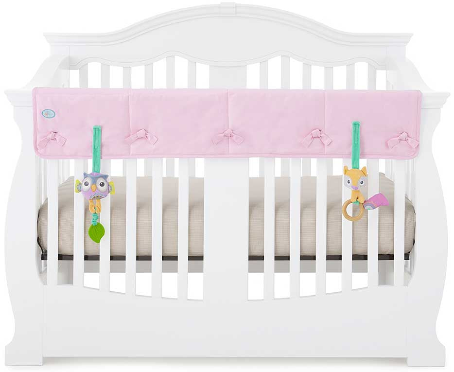 Pink Easy Teether Crib Rail Cover Nursery Nursery Bedding Accessories