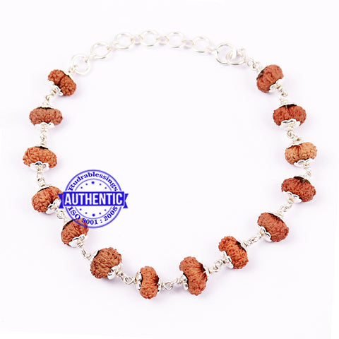 10 Mukhi Rudraksha Bracelet - Made In Pure Silver at Rs 4100/piece |  Rudraksha Beads Bracelet in Pune | ID: 2853324341791