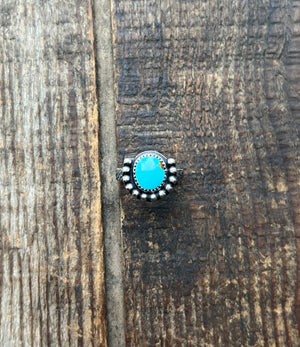 Stone Mountain Turquoise Horseshoe Style Ring, Size 6.25 - Efflorescentmetals
