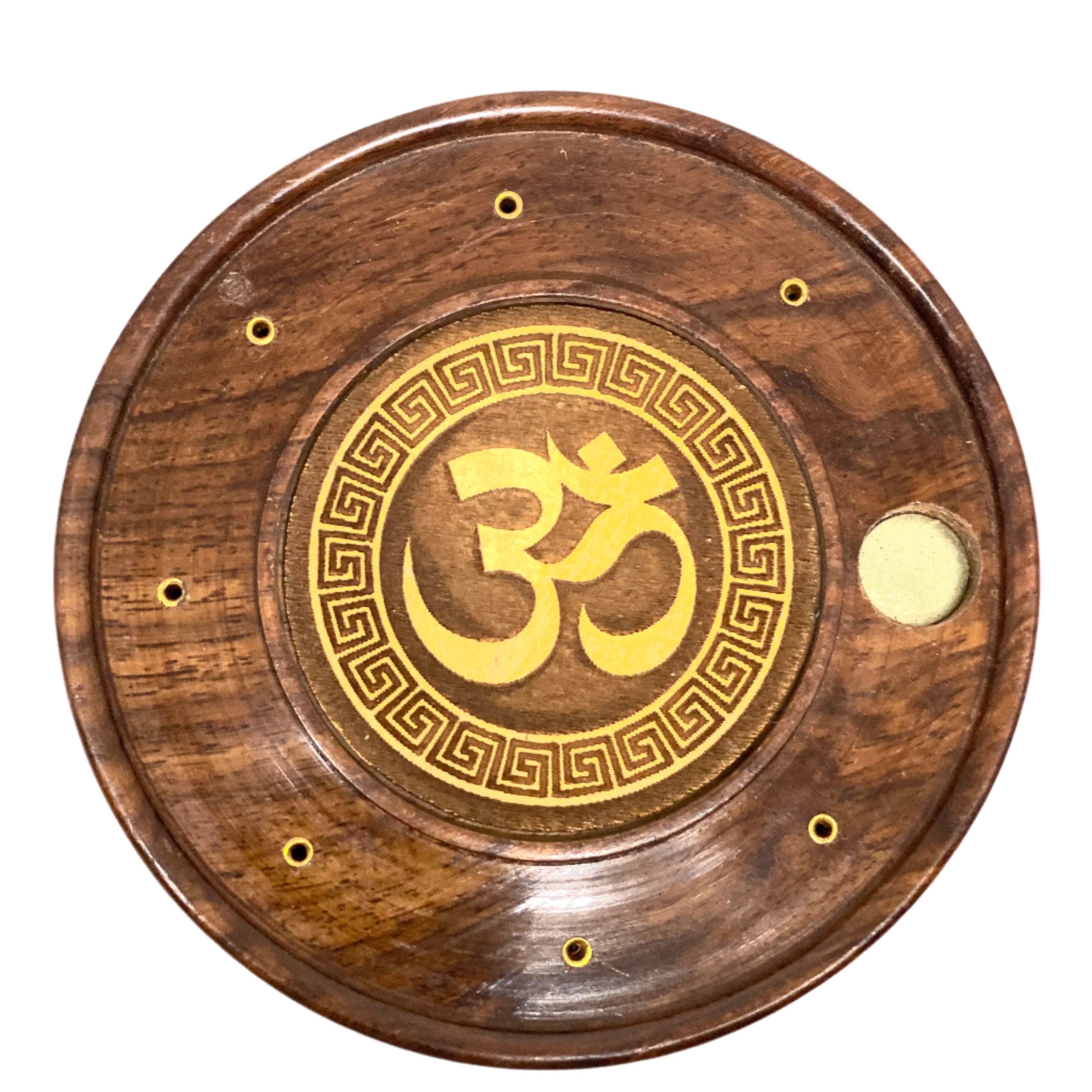 Sheesham Wood Incense Burner Om