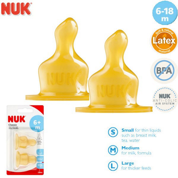 nuk classic anti colic teat