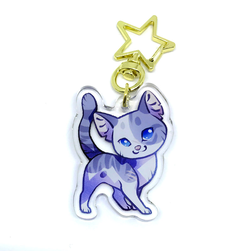 Ravenpaw Warrior Cats Keyring Charm – Shinepaw Design