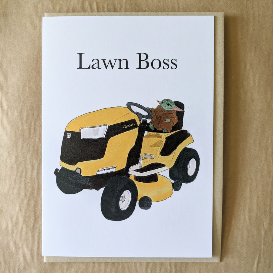 Lawn Boss Greeting Card