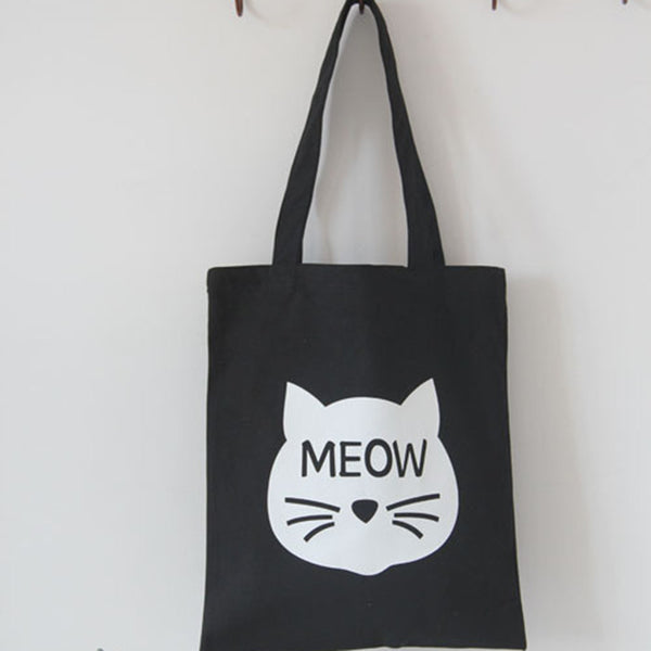 Get Kitty Meow Canvas Sling Bag at Best Cat Gift Store, Crazycatshop
