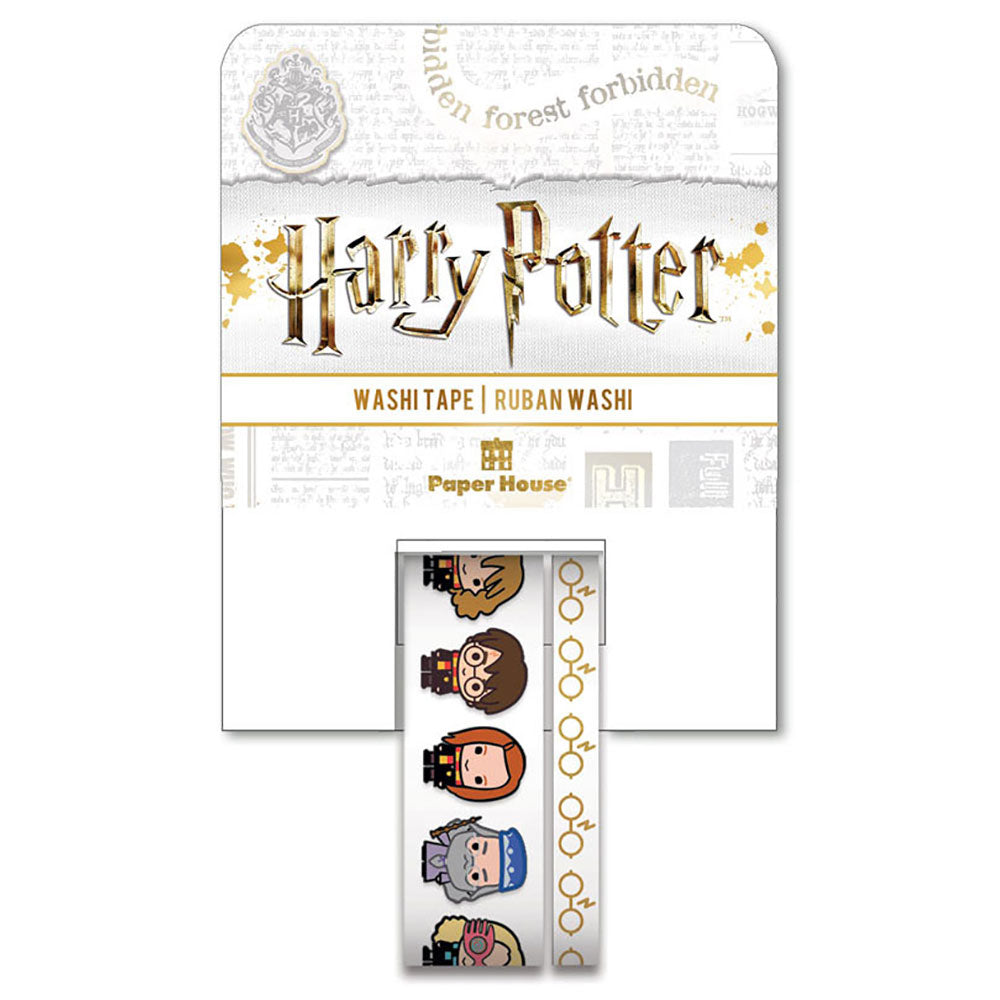 Paper House Washi Tape 2/Pkg - Harry Potter - House Crests