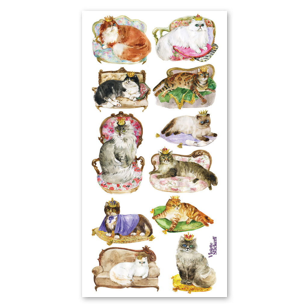 Colorful Cats Itsy Bitsy Stickers