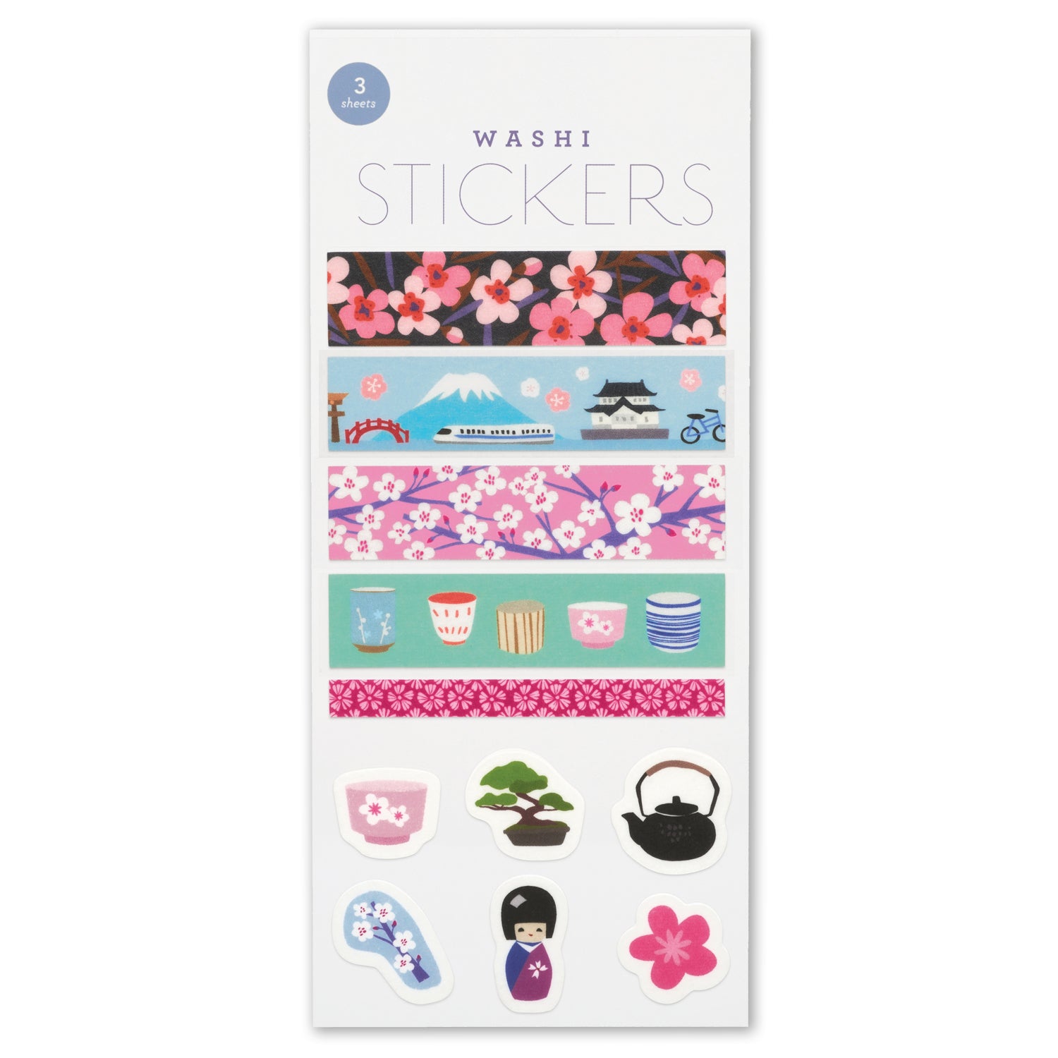 Tropical Scenes Washi Stickers